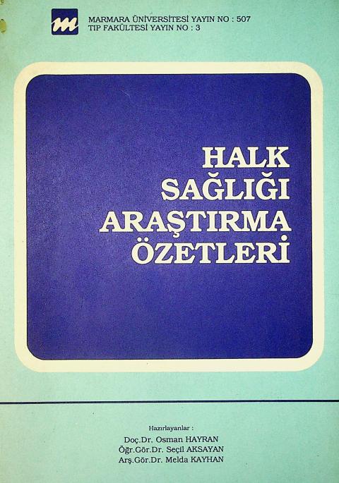 Halk Sağlığı Araştırma Özetleri